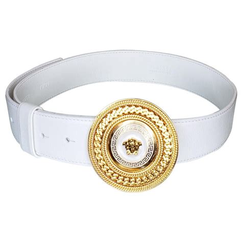 white and gold versace belt|versace belt replacement.